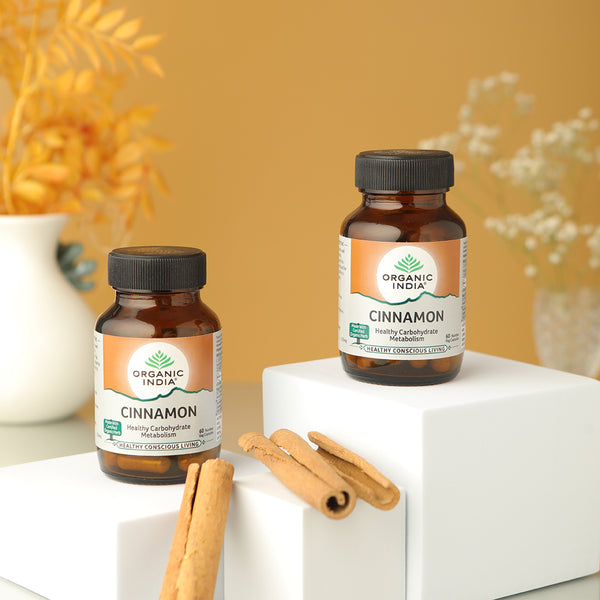 Organic Cinnamon Capsules for Digestion Organic India