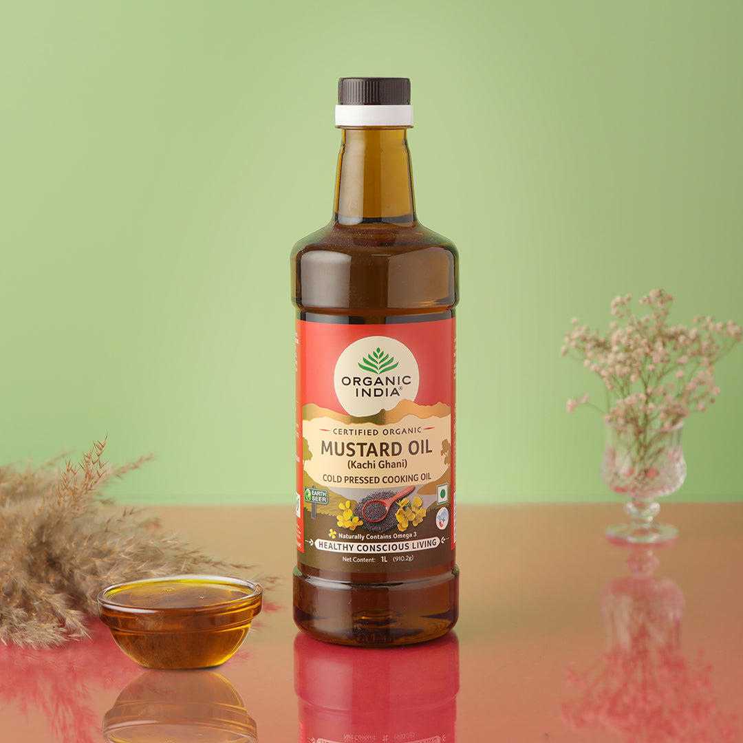 Organic mustard oil for cooking