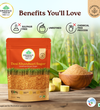 Desi Khandsari Sugar (Unrefined Brown Sugar) 500 g