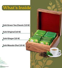 Wooden Gift Box 60 Teabags (New)