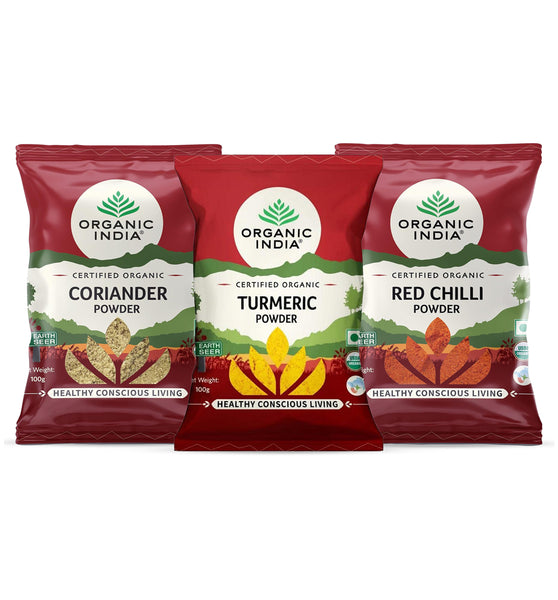 Combo Turmeric Powder & Coriander Powder & Red Chilli Powder