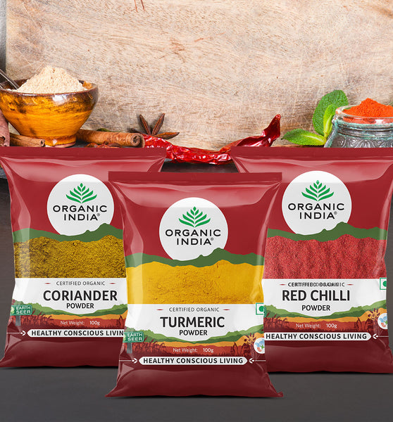 Combo Turmeric Powder & Coriander Powder & Red Chilli Powder