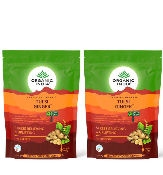 Tulsi Ginger 100g Zipper Pack of 2