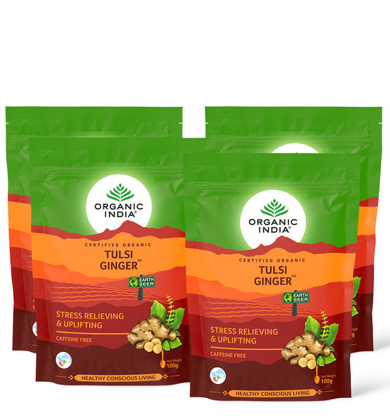 Tulsi Ginger 100g Zipper Pack of 4