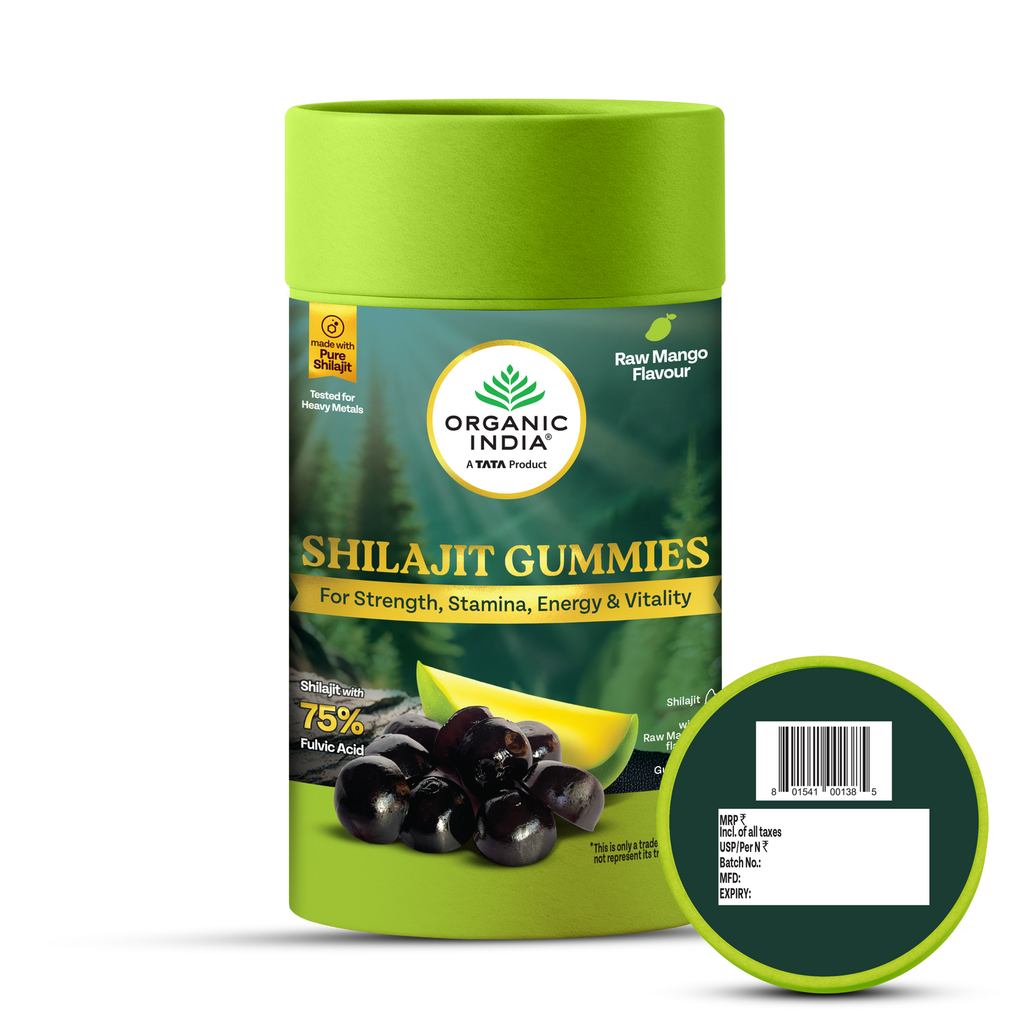 Shilajit Gummies Raw Mango