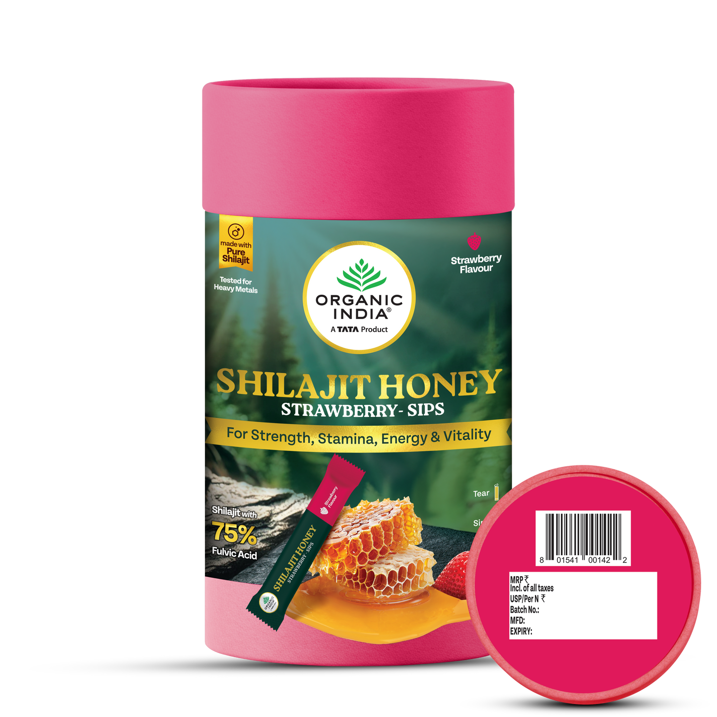 Shilajit Honey Sips - Strawberry
