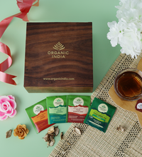 Wooden Gift Box 60 Teabags (New)