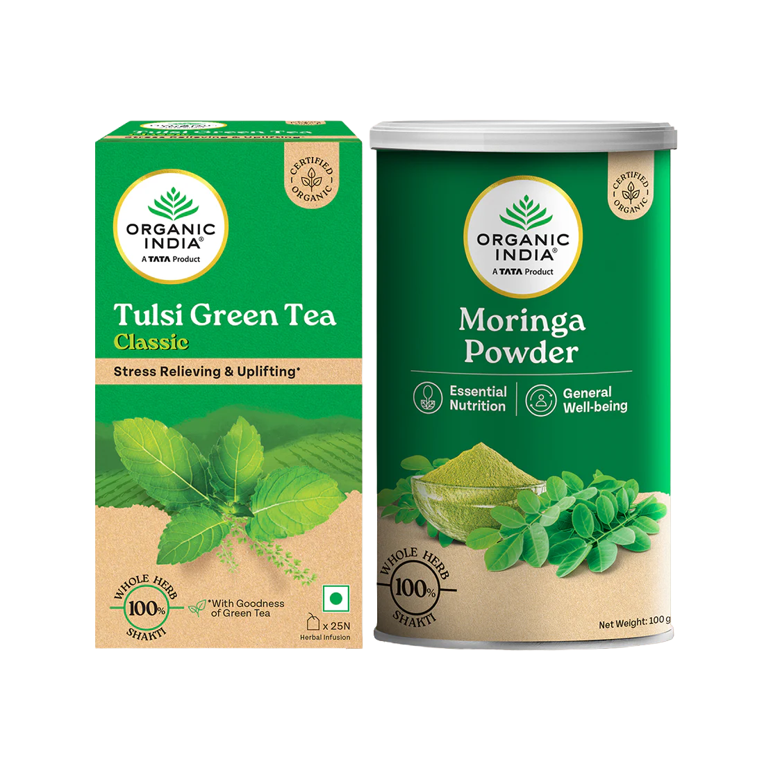 Combo Green Tea Classic & Moringa Powder