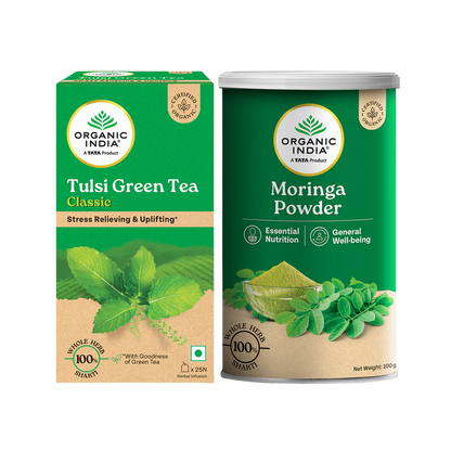 Combo Green Tea Classic & Moringa Powder