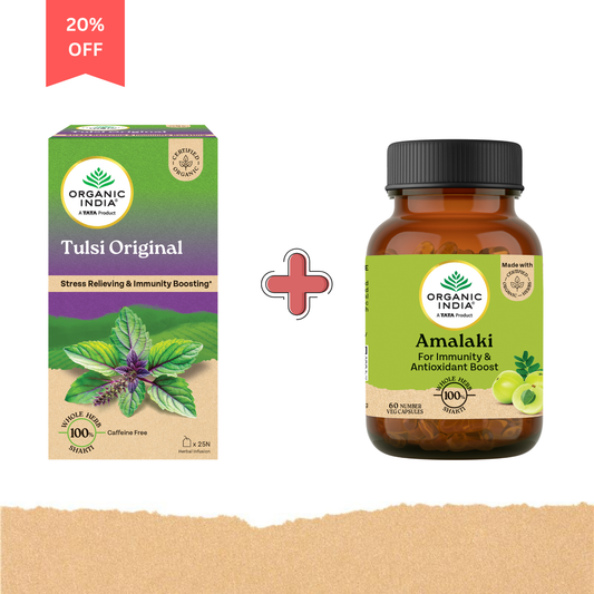 Amalaki with High Vitamin C + Tulsi Original Tea Combo