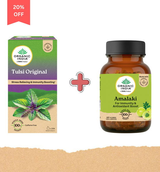 Amalaki with High Vitamin C + Tulsi Original Tea Combo