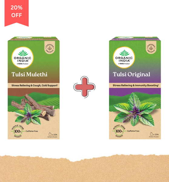 Tulsi Mulethi Tea + Tulsi Original Tea Combo