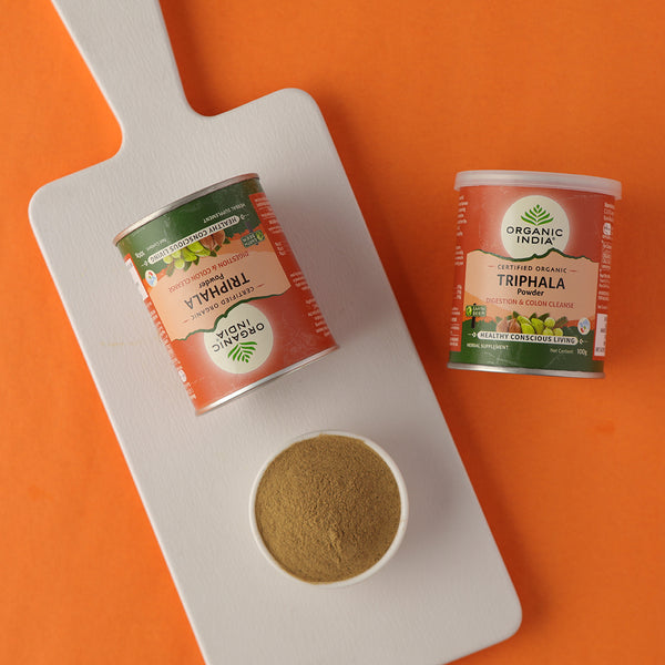 Triphala Powder 100g Can Herbal Supplements Organic India