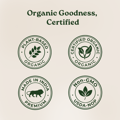 Organic India Moringa Capsules Product Certifications