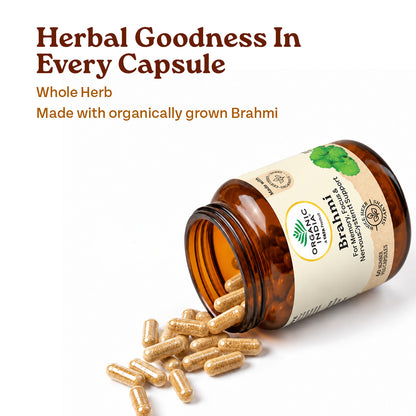 Organic India Brahmi Capsules – Herbal Goodness in Every Capsule