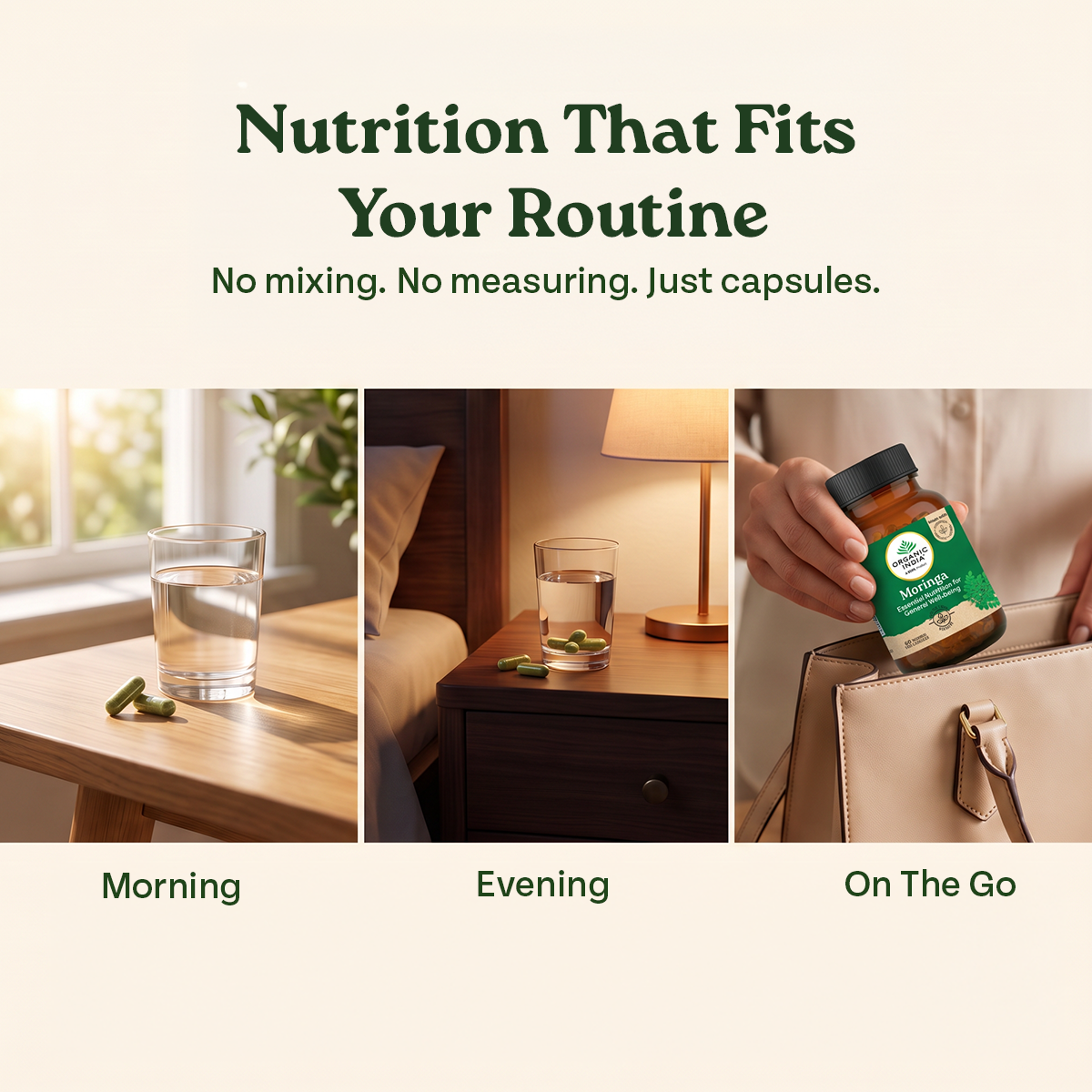 Organic India Moringa Capsules Daily Routine