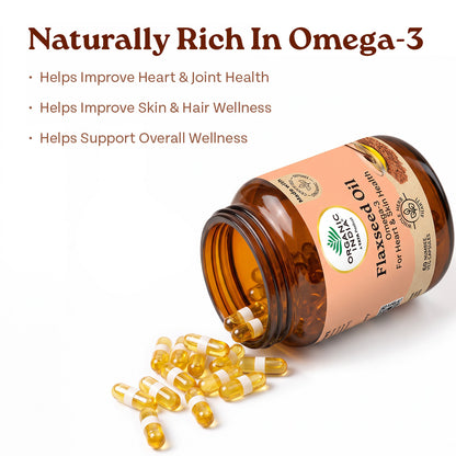 Organic India Flaxseed Oil Capsules Benefits: Heart, Joint, Skin and Hair Wellness