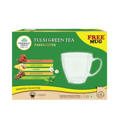 Tulsi Green Tea Favourites with Free MUG