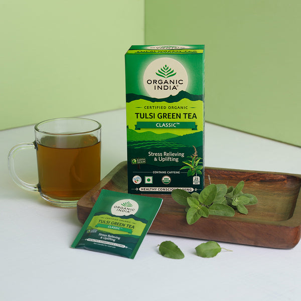 Thulsi Tea Tulsi Green Tea Classic – Organic India