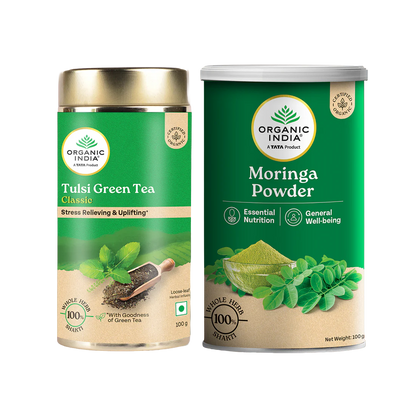 Combo Green Tea Classic 100g & Moringa Powder