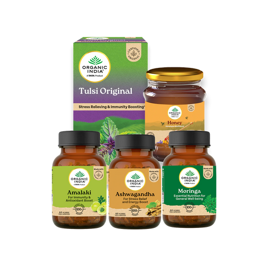 Wellness Starter Pack- Tulsi, Moringa, Honey, Ashwagandha & Amalaki