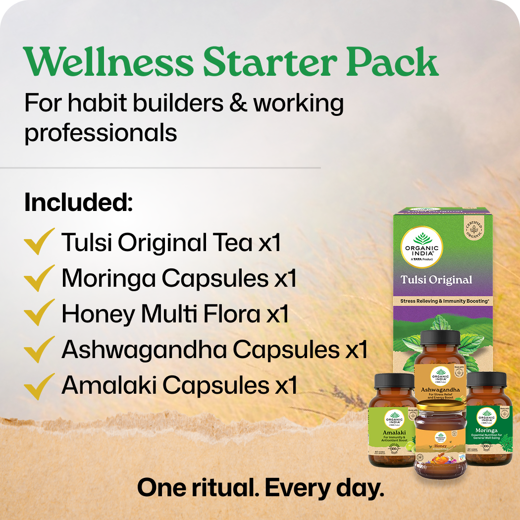 Wellness Starter Pack- Tulsi, Moringa, Honey, Ashwagandha & Amalaki