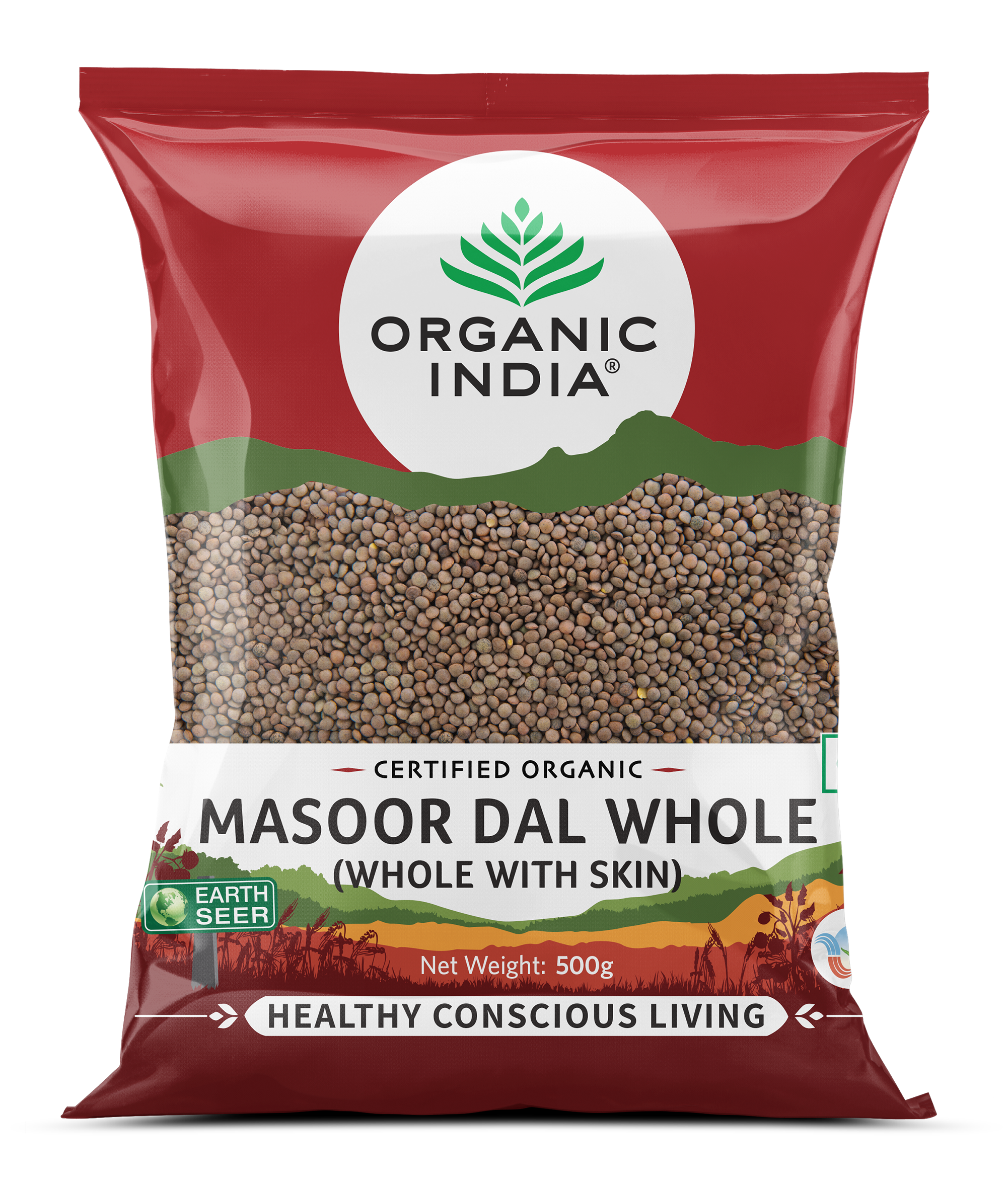 Masoor Dal Whole (With Skin) – Organic India