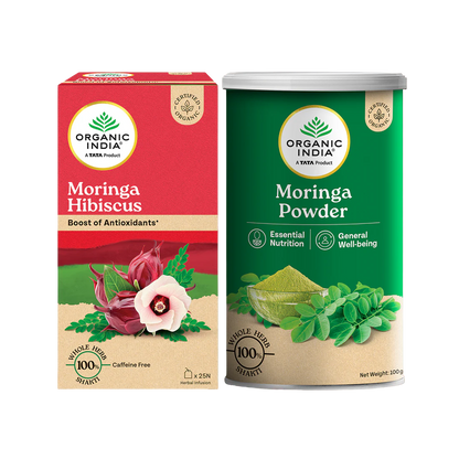Moringa (Powder + Moringa Hibiscus Tea) Combo