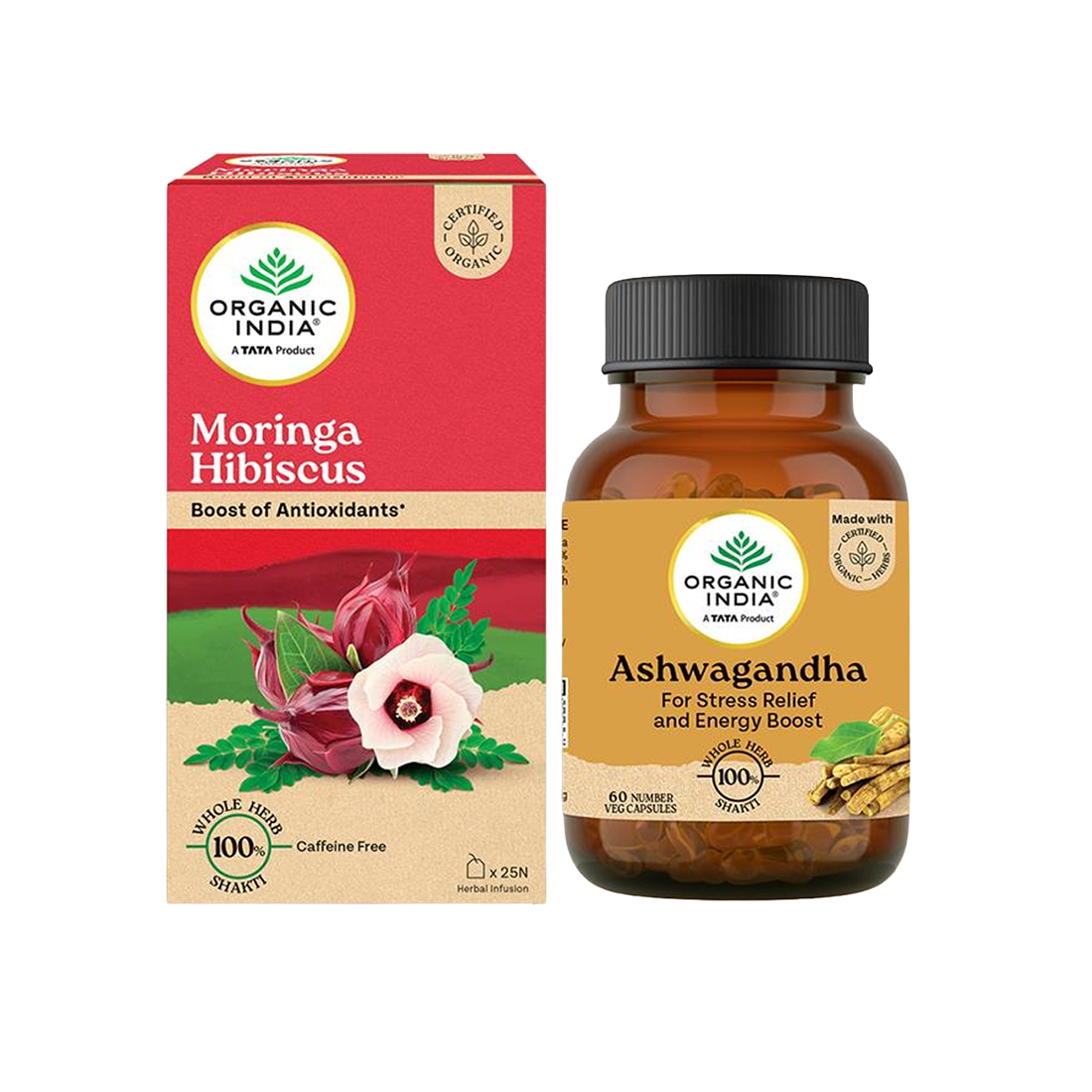 Moringa Hibiscus & Ashwagandha Capsules Combo