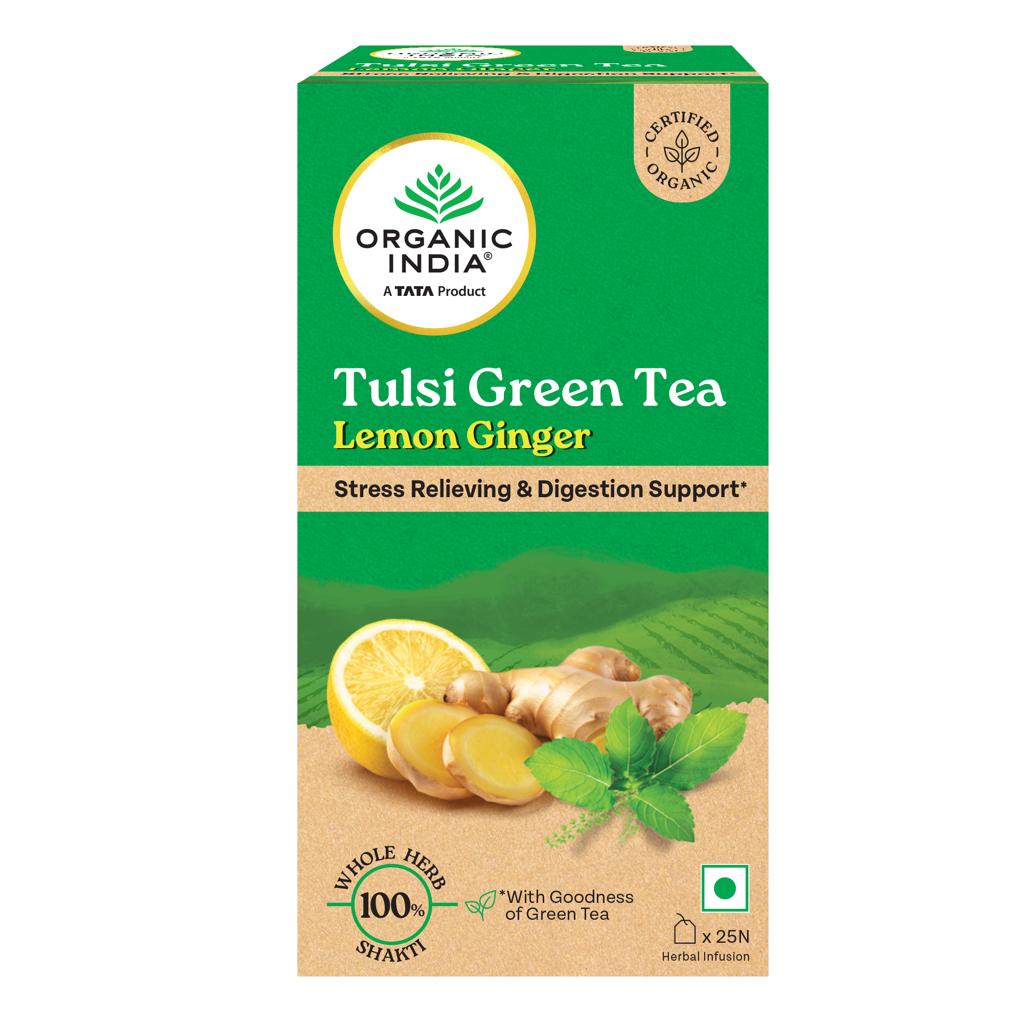 Tulsi Green Tea Lemon Ginger