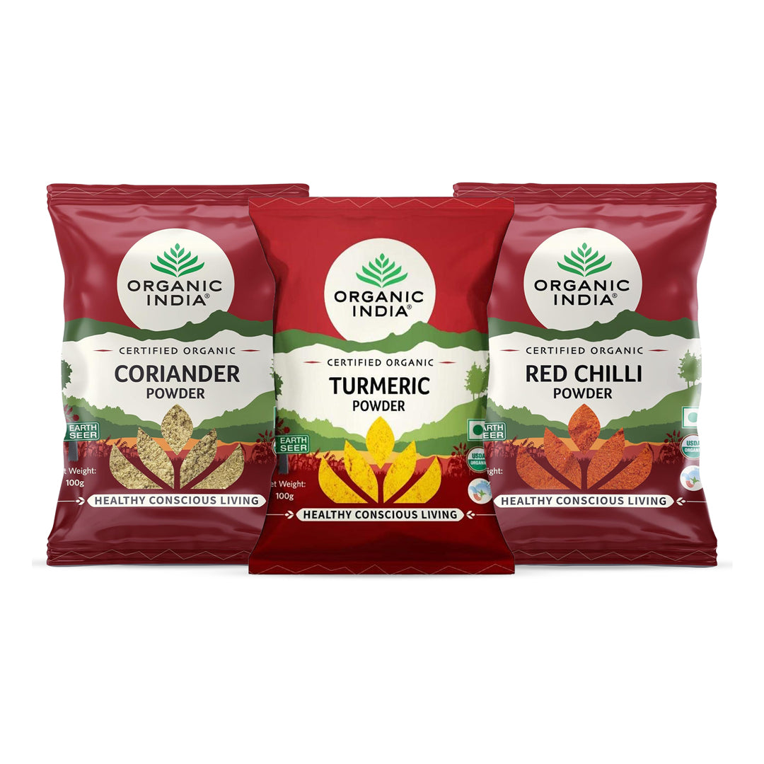 Turmeric Powder & Coriander Powder & Red Chilli Powder Combo