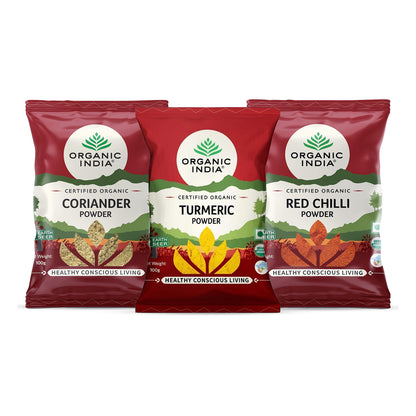 Turmeric Powder & Coriander Powder & Red Chilli Powder Combo