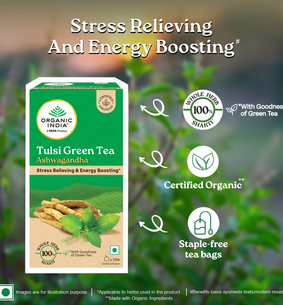 Tulsi Green Tea Ashwagandha 25 IB