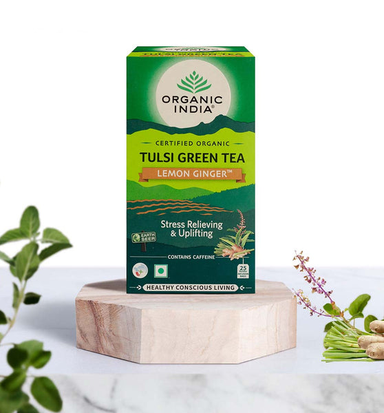 Tulsi Green Tea Lemon Ginger