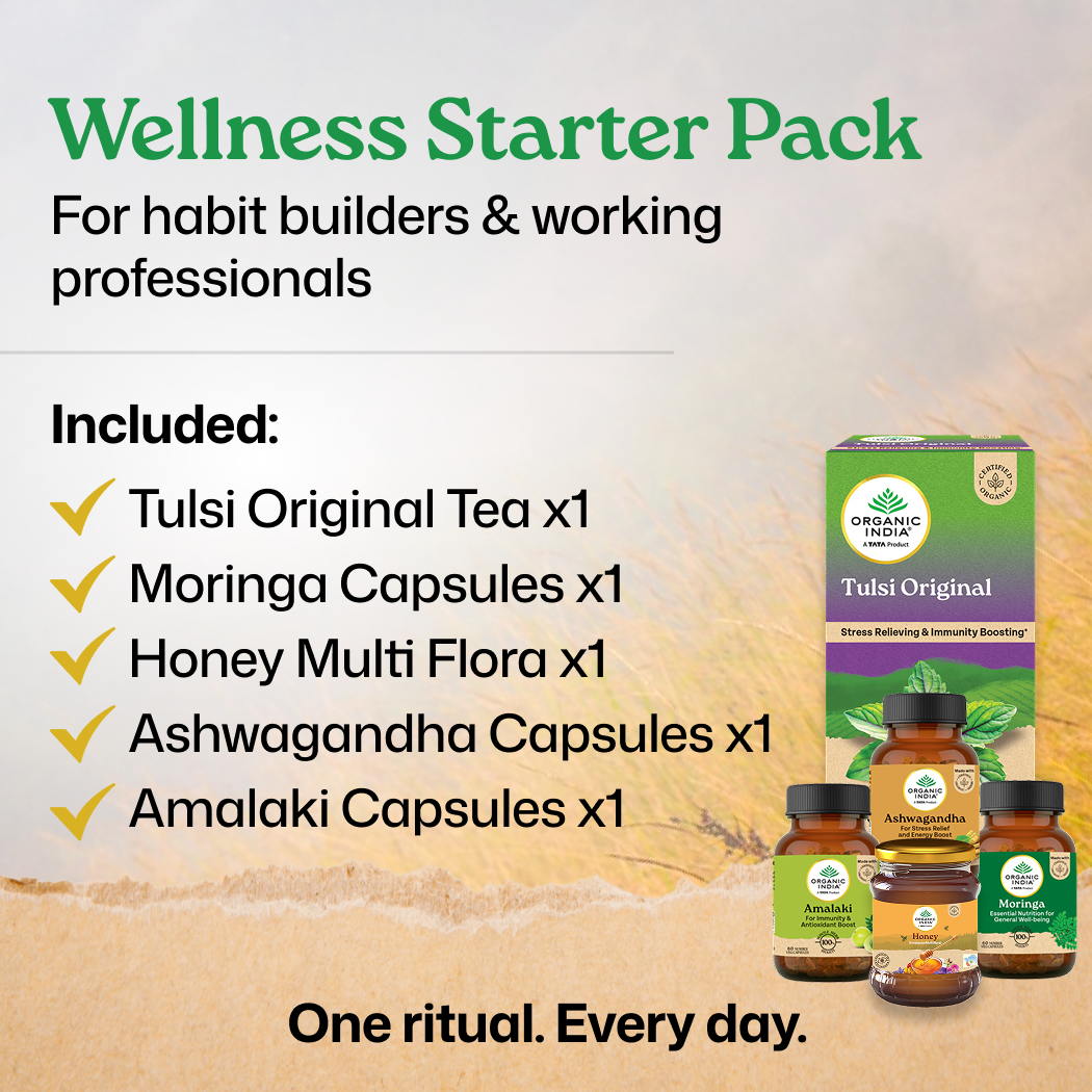 Wellness Starter Pack- Tulsi, Moringa, Honey, Ashwagandha & Amalaki