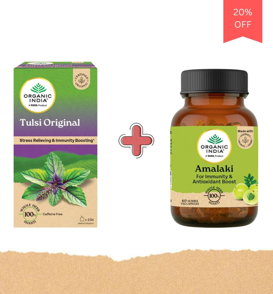 Amalaki with High Vitamin C + Tulsi Original Tea Combo