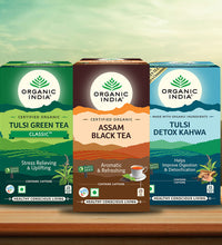 Combo Green Tea Classic, Detox Kahwa, Assam Black Tea