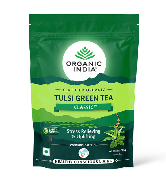 Tulsi Green Tea Classic 100 gm Zipper (Pack of 2 )