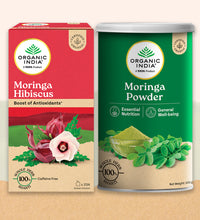 Moringa combo (Powder + Moringa Hibiscus Tea)