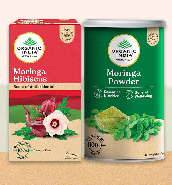 Moringa combo (Powder + Moringa Hibiscus Tea)