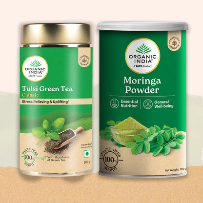 Combo Green Tea Classic 100g & Moringa Powder