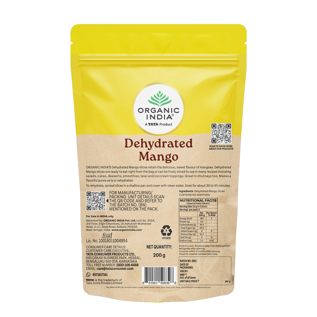 Dehydrated Mango