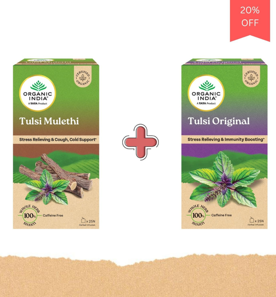 Tulsi Mulethi Tea + Tulsi Original Tea Combo