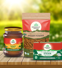 Combo Honey, Stevia & Jaggery