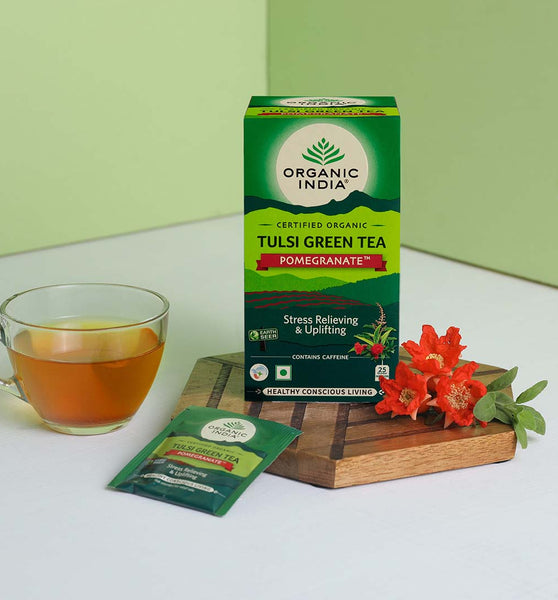 Tulsi Green Tea Pomegranate Flavour