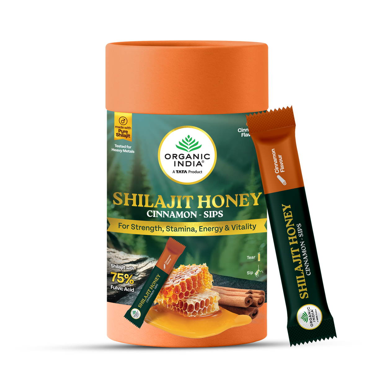 Shilajit Honey Sips-Cinnamon 30s