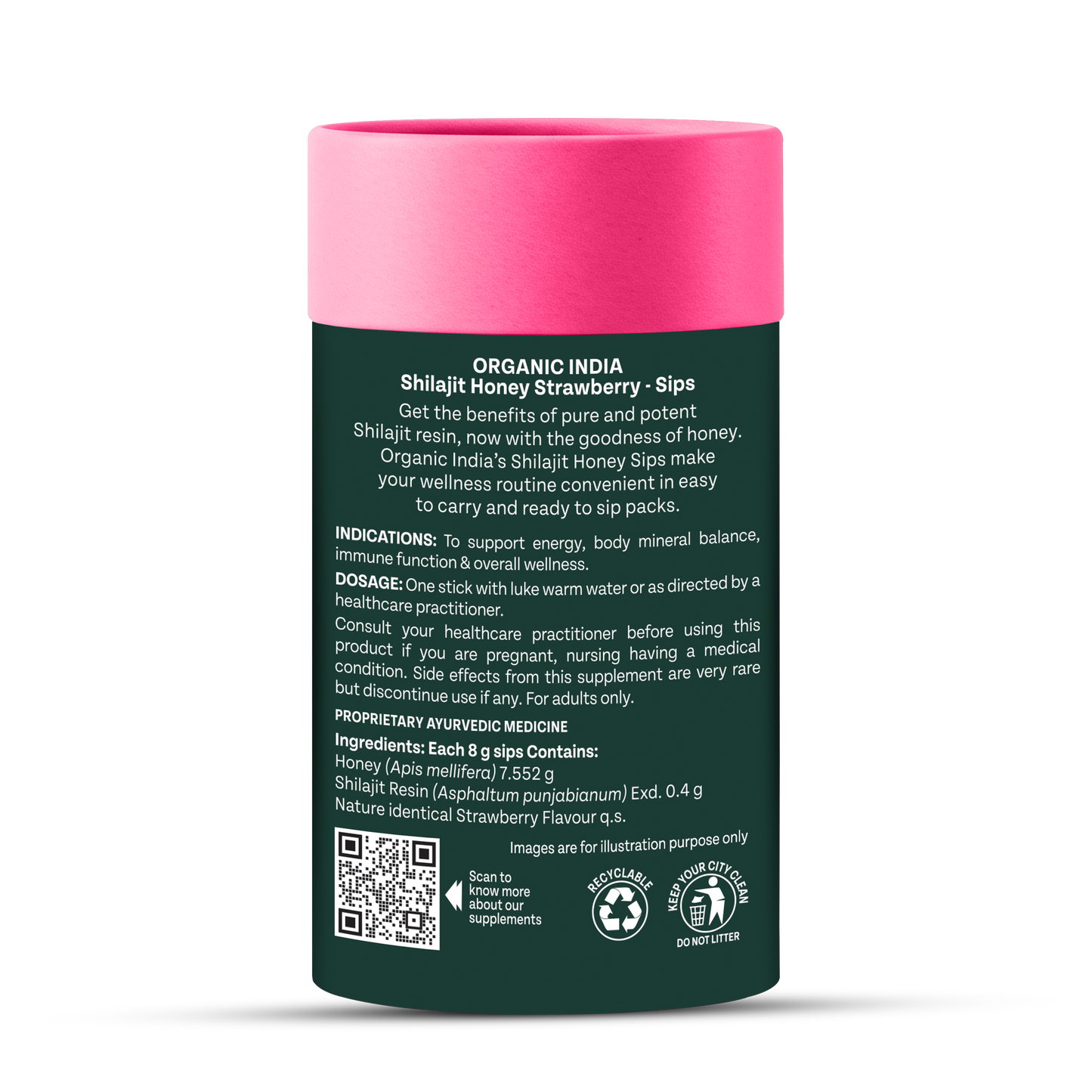 Shilajit Honey Sips - Strawberry