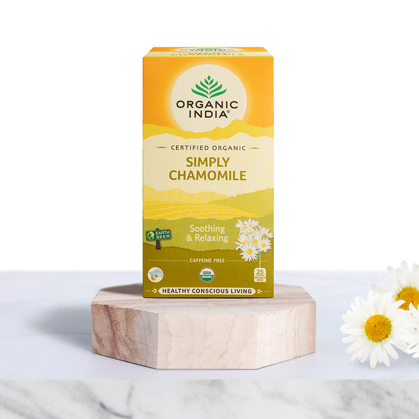 Simply Chamomile Tea bags | Herbal Teas & Infusions – Organic India